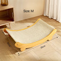 Curved Wooden Sisal Cat Hammock Scratcher