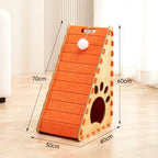 A-Frame Cat Scratcher House with Ramp – Multiple Styles