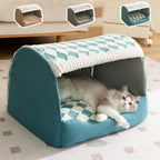 Cozy Pet House.Foldable Warm Kennel Dog/Cat Bed