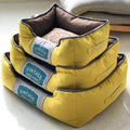 Washable Canvas Bolster Bed for Dogs and Cats – 3 Sizes