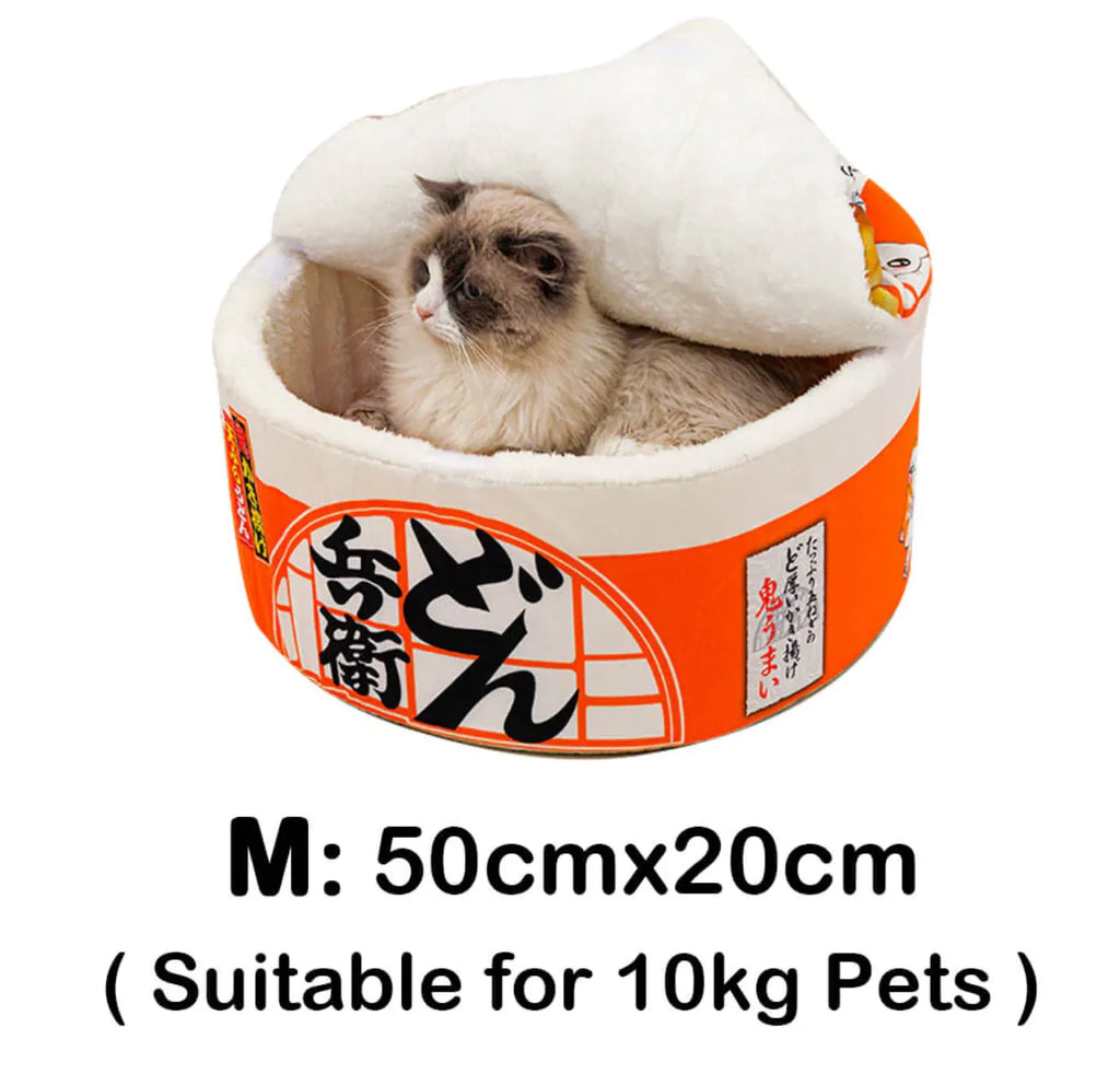 Instant Noodle Cup Cat Bed with Lid – 3 Sizes