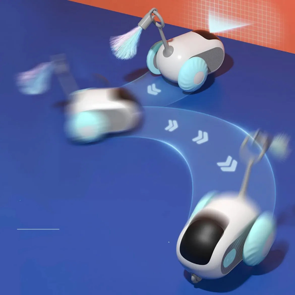 Remote Control Cat Chase Car with Teaser Tail