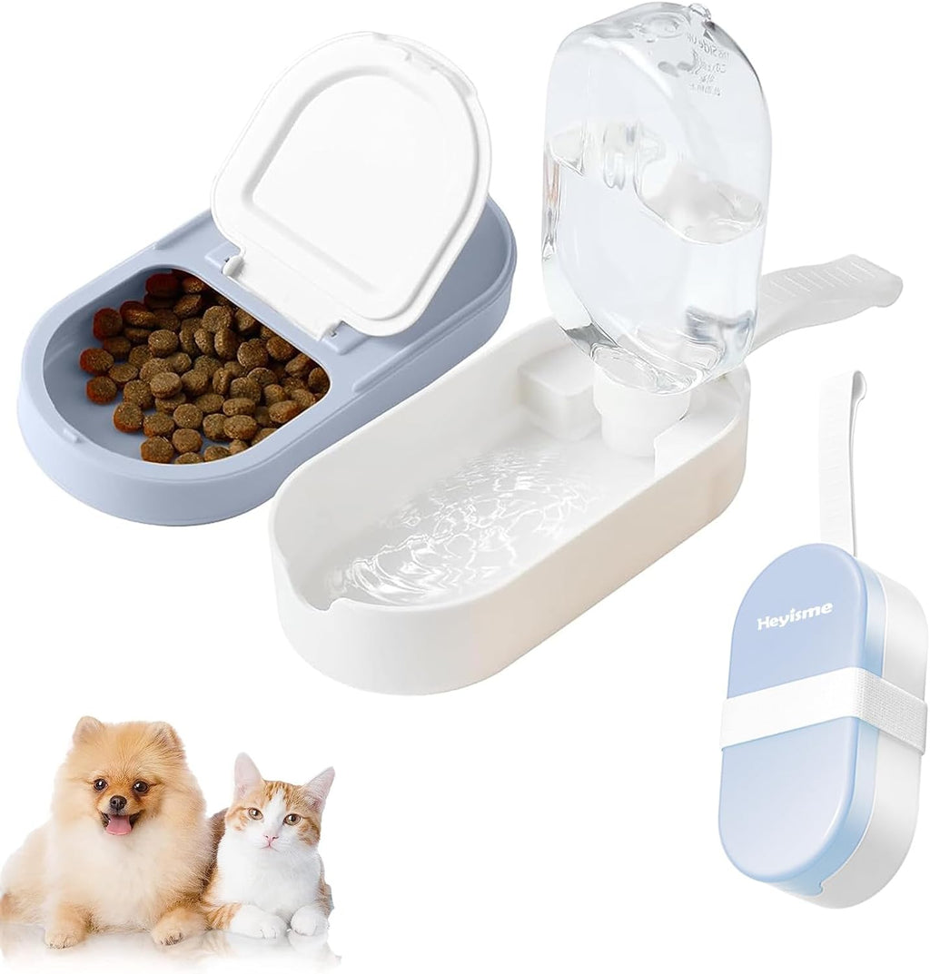 Portable 2-in-1 Pet Water Bottle & Food Bowl