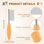 4-Inch Fine-Tooth Pet Face & Finishing Comb