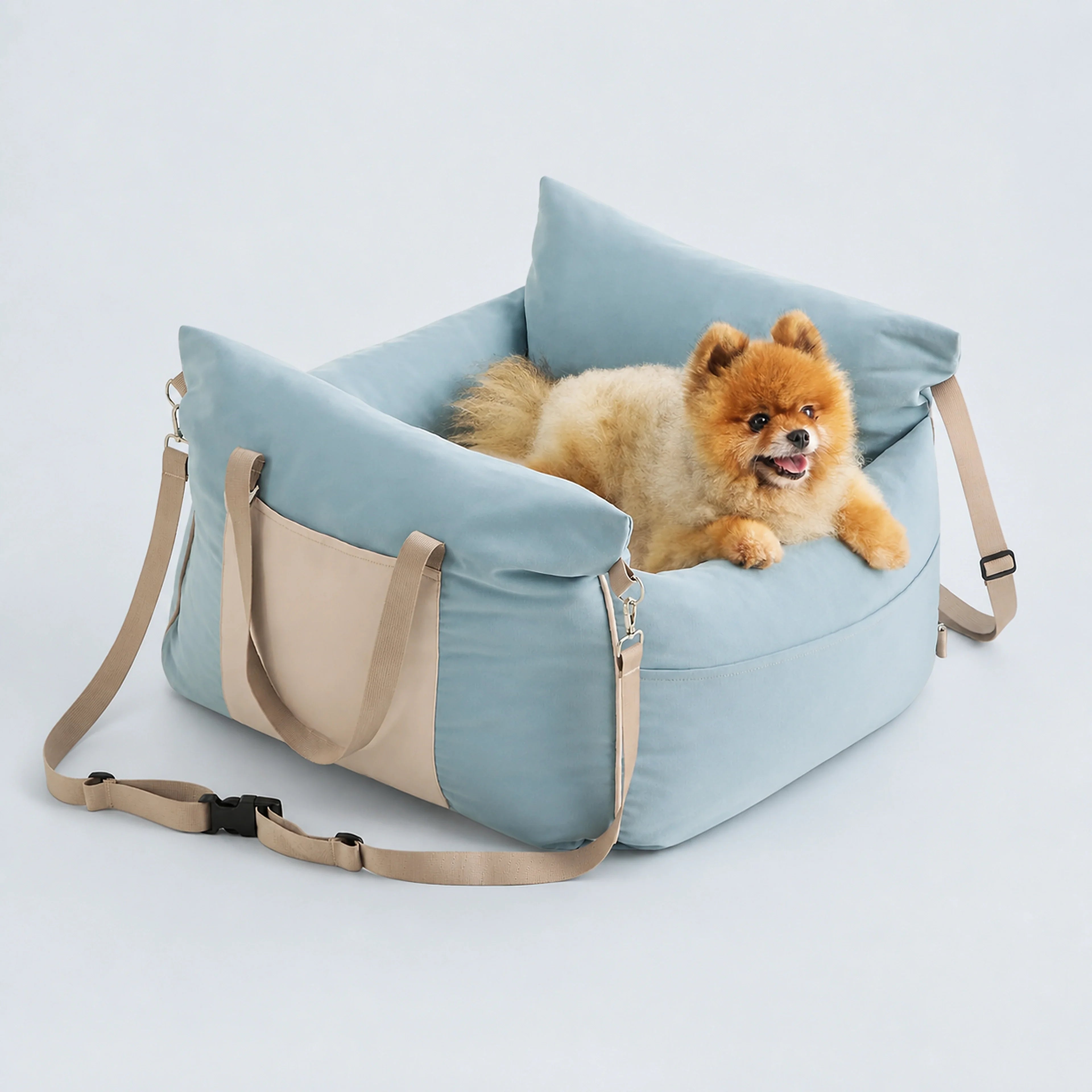 Bolstered Small Pet Car Seat & Travel Bed – 9 Colors | ALDERKIN