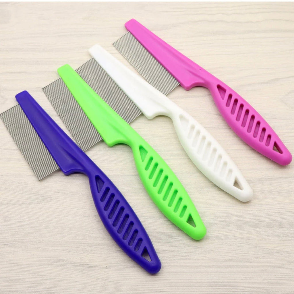 Fine-Tooth Flea Comb for Dogs and Cats – 5 Handle Styles