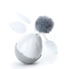 Electronic Tumbler Cat Toy with Pom-Pom & Feathers