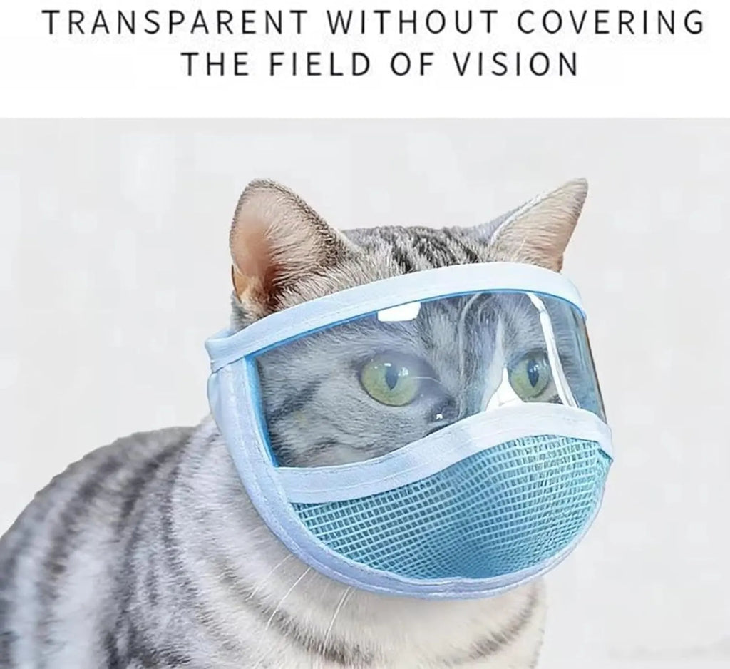 Soft Mesh Cat Grooming Headgear