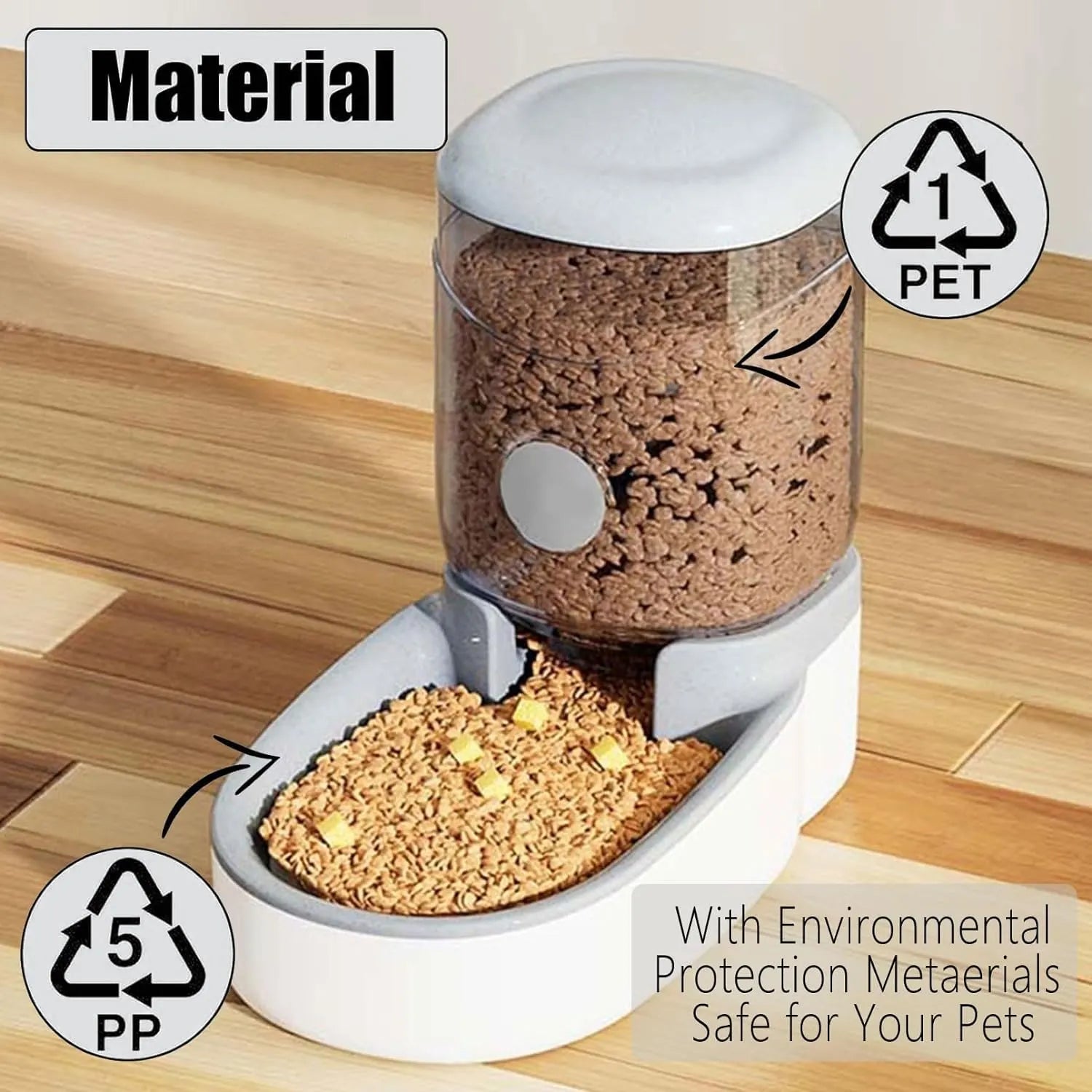 4L Gravity Pet Food & Water Dispenser