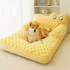 Washable Plush Dog Sofa Bed with Nonslip Base – 2 Sizes