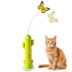 Automatic Butterfly Cat Teaser Toy – Cactus Base