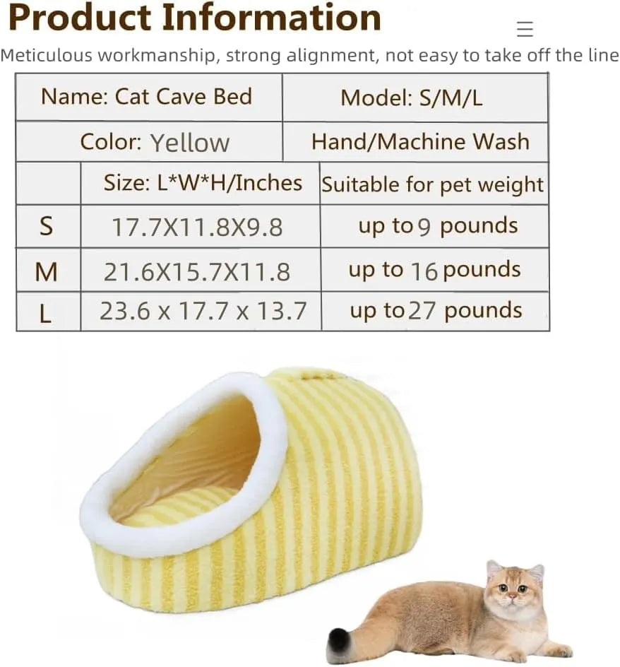 Slipper-Shaped Cave Bed for Indoor Cats