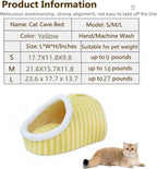 Slipper-Shaped Cave Bed for Indoor Cats
