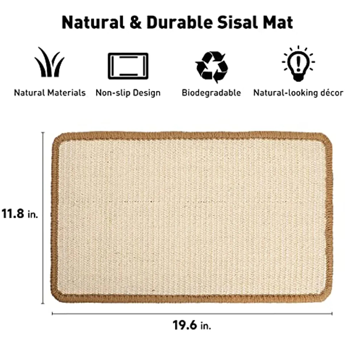 Natural Sisal Cat Scratching Mat – 4 Sizes