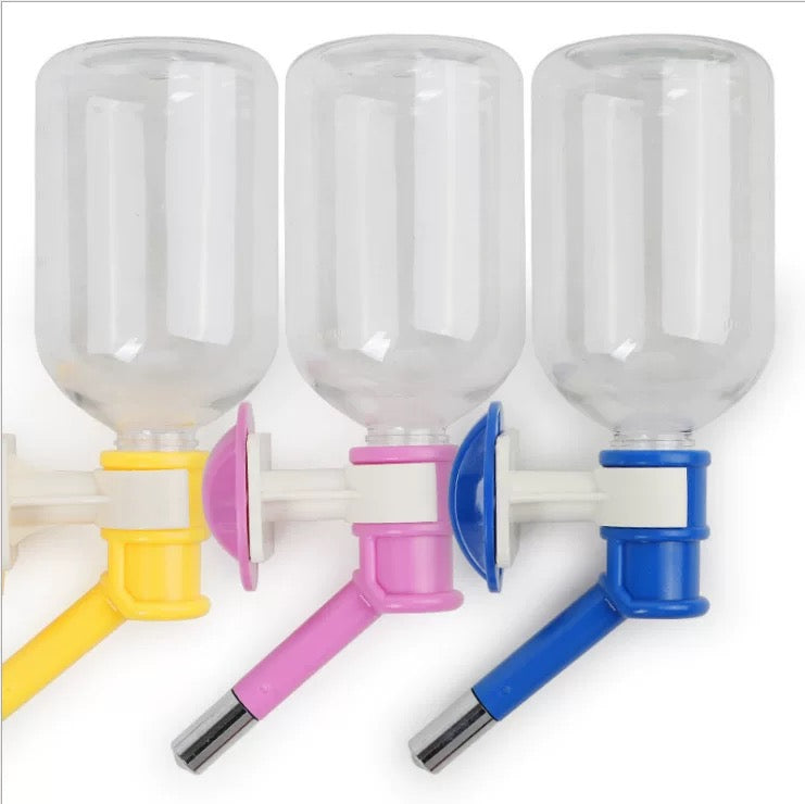 Cage-Mounted No-Drip Pet Water Bottle – 250 or 500 ml
