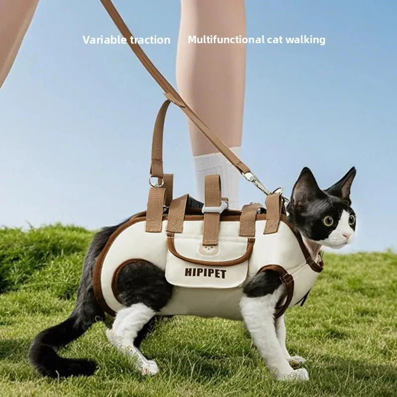 Supportive Pet Carrier Vest with Top Handle – 2 Colors, 4 Sizes