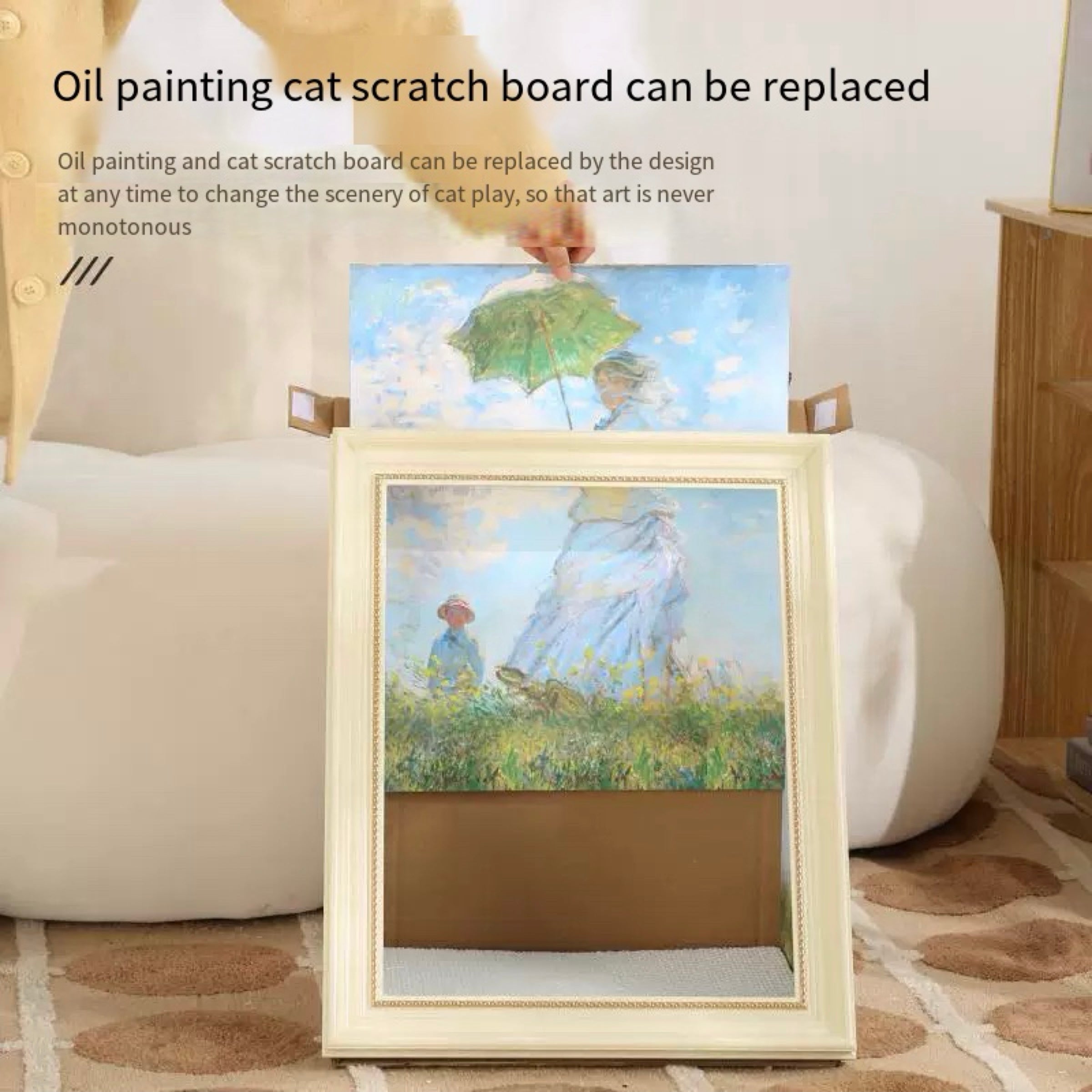 Framed Art Cat Scratcher and Lounge – 6 Designs