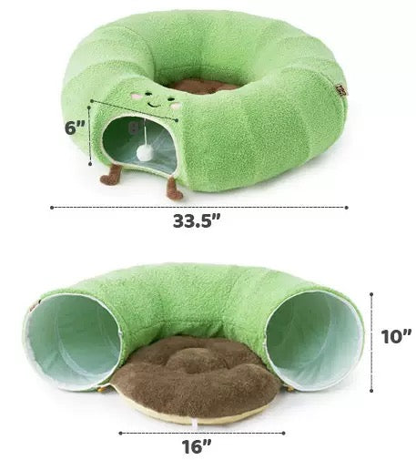 Donut Cat Tunnel Bed for Indoor Cats – 3 Colors