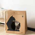 Foldable Cardboard Paper Cat House