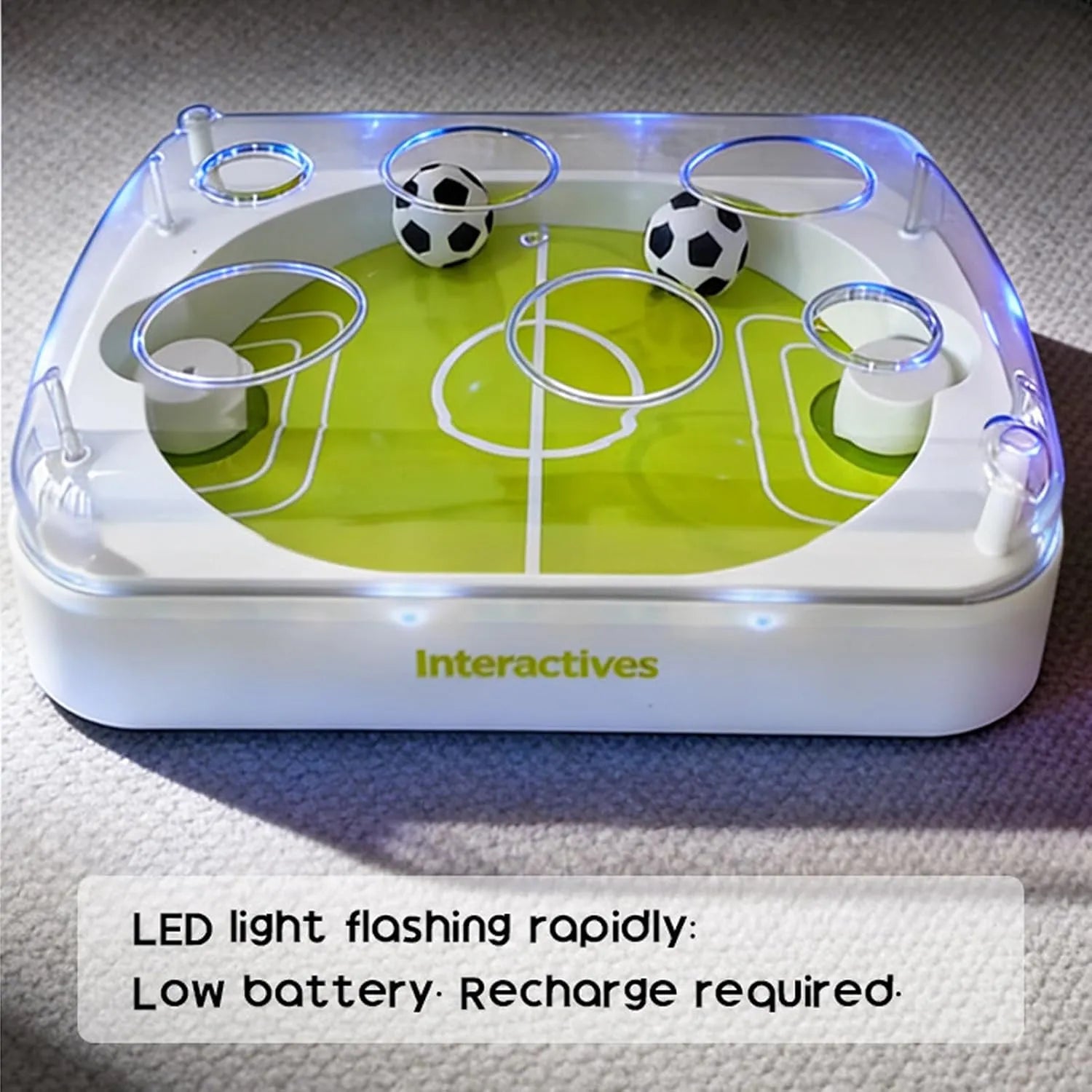 Interactive Cat Soccer Ball Game with Moving Goals