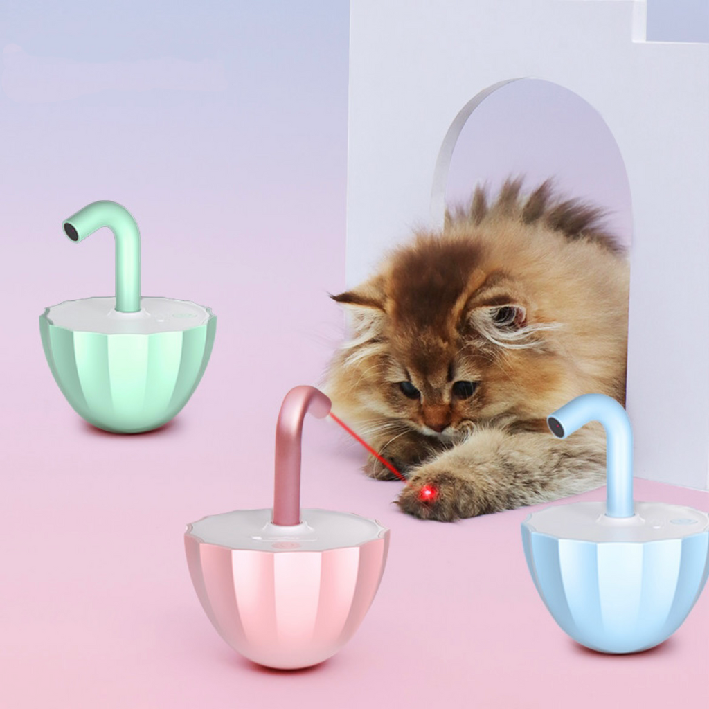 360° Automatic Tumbler Cat Laser Toy – Color Options