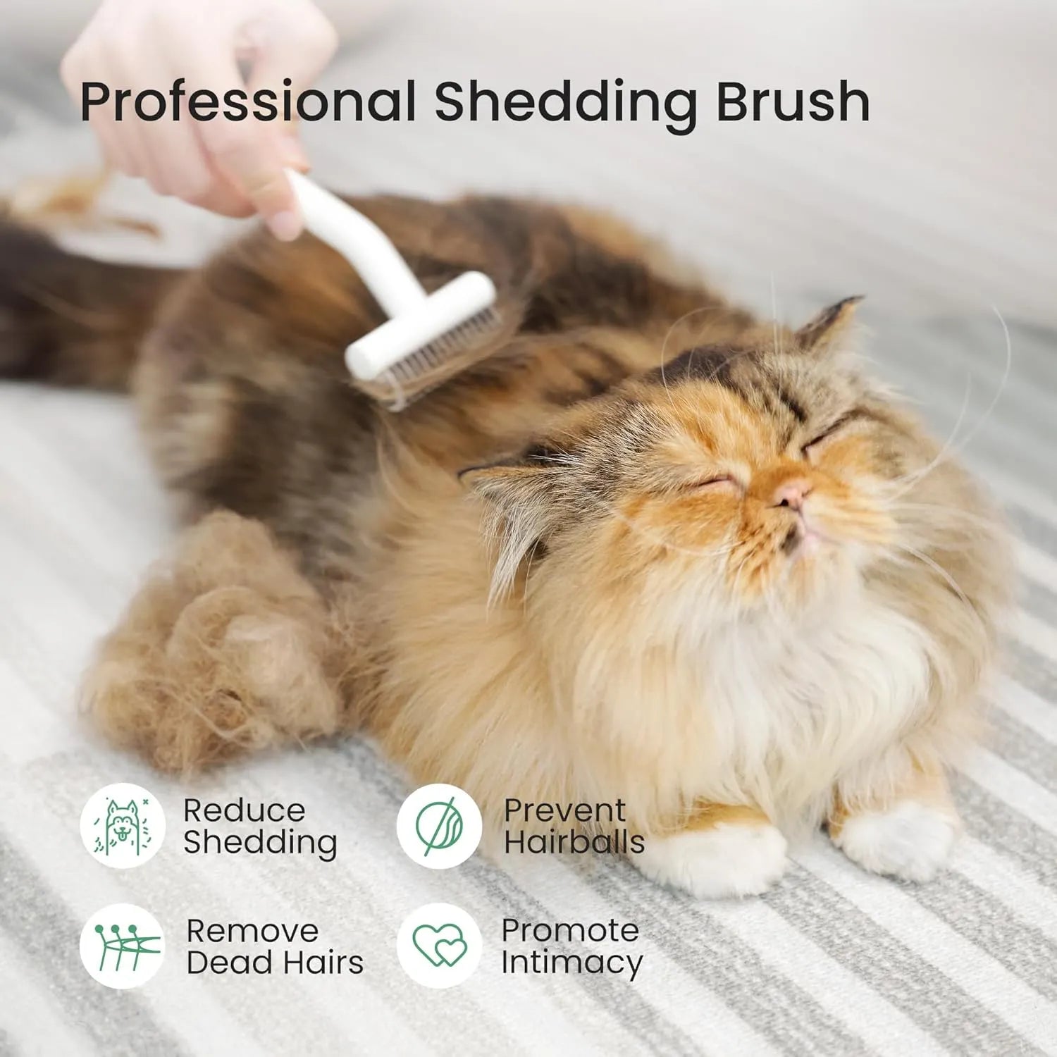 Dual-Sided Pet Dematting and Deshedding Rake – Single or 2-Piece Set