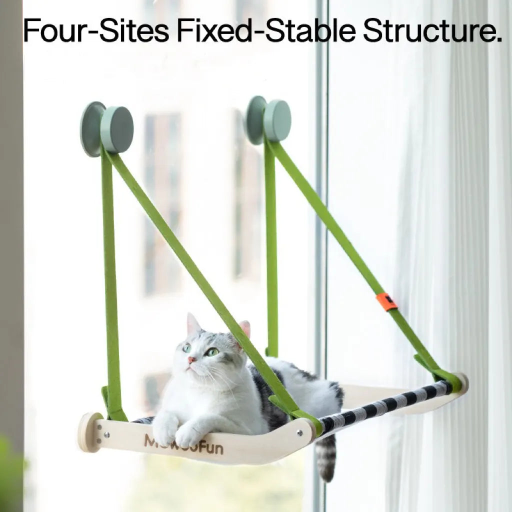 Suspended Cat Window Hammock with Adjustable Straps – 2 Colors