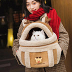 Plush Winter Pet Carrier Backpack – 6 Styles, 2 Sizes