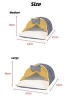 Washable Faux-Fabric Cat Cave Sleeping Bag