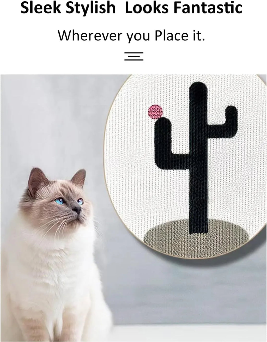 17-Inch Wall-Mounted Cat Scratching Post