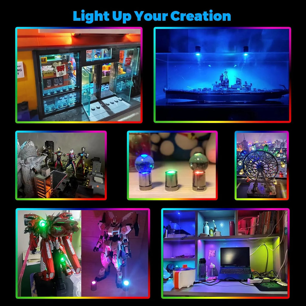 10-Pack Battery-Powered Mini LED Lights for Dollhouses & DIY Crafts