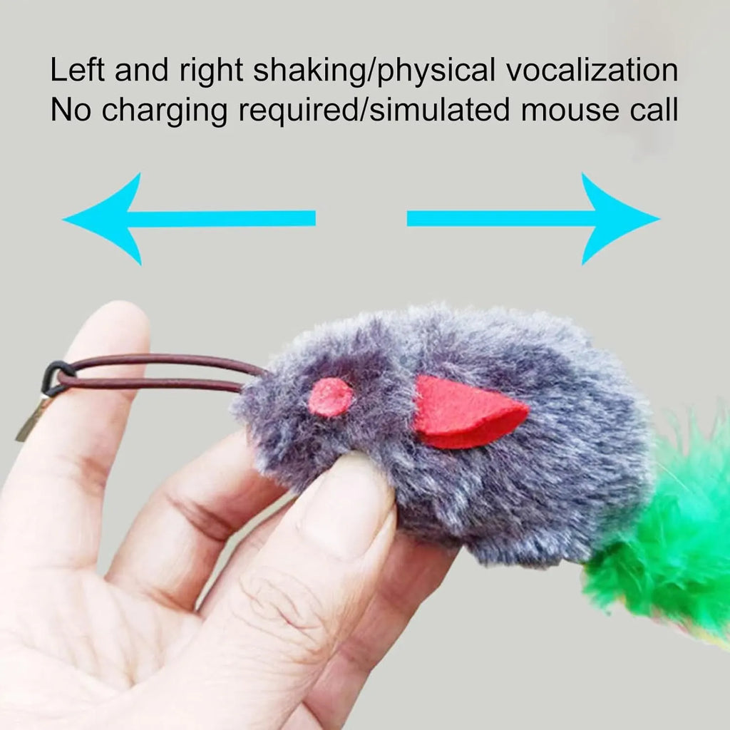 Hanging Plush Chicken Cat Toy with Elastic Cord
