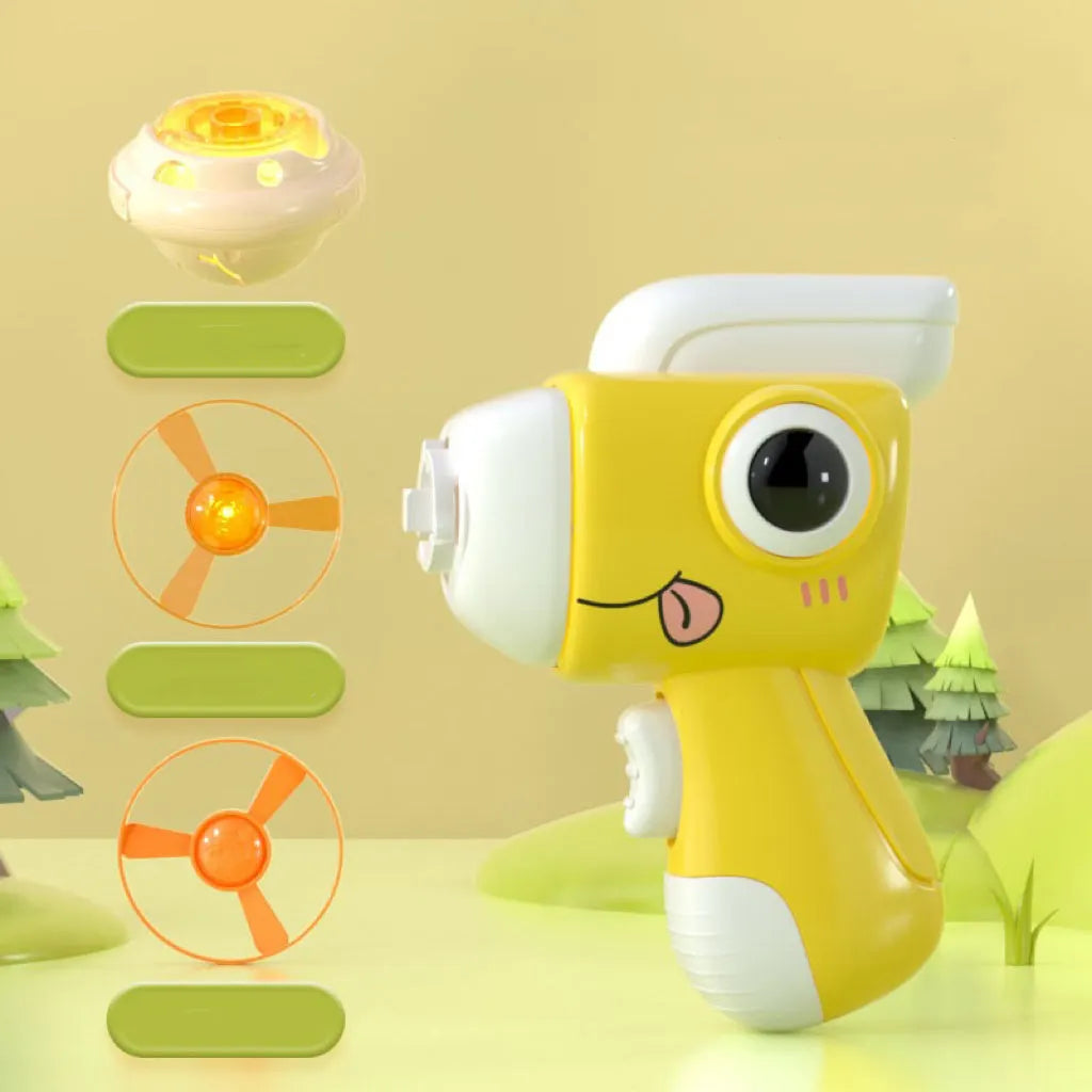 Handheld Flying Disc Launcher Cat Toy – 3 Colors