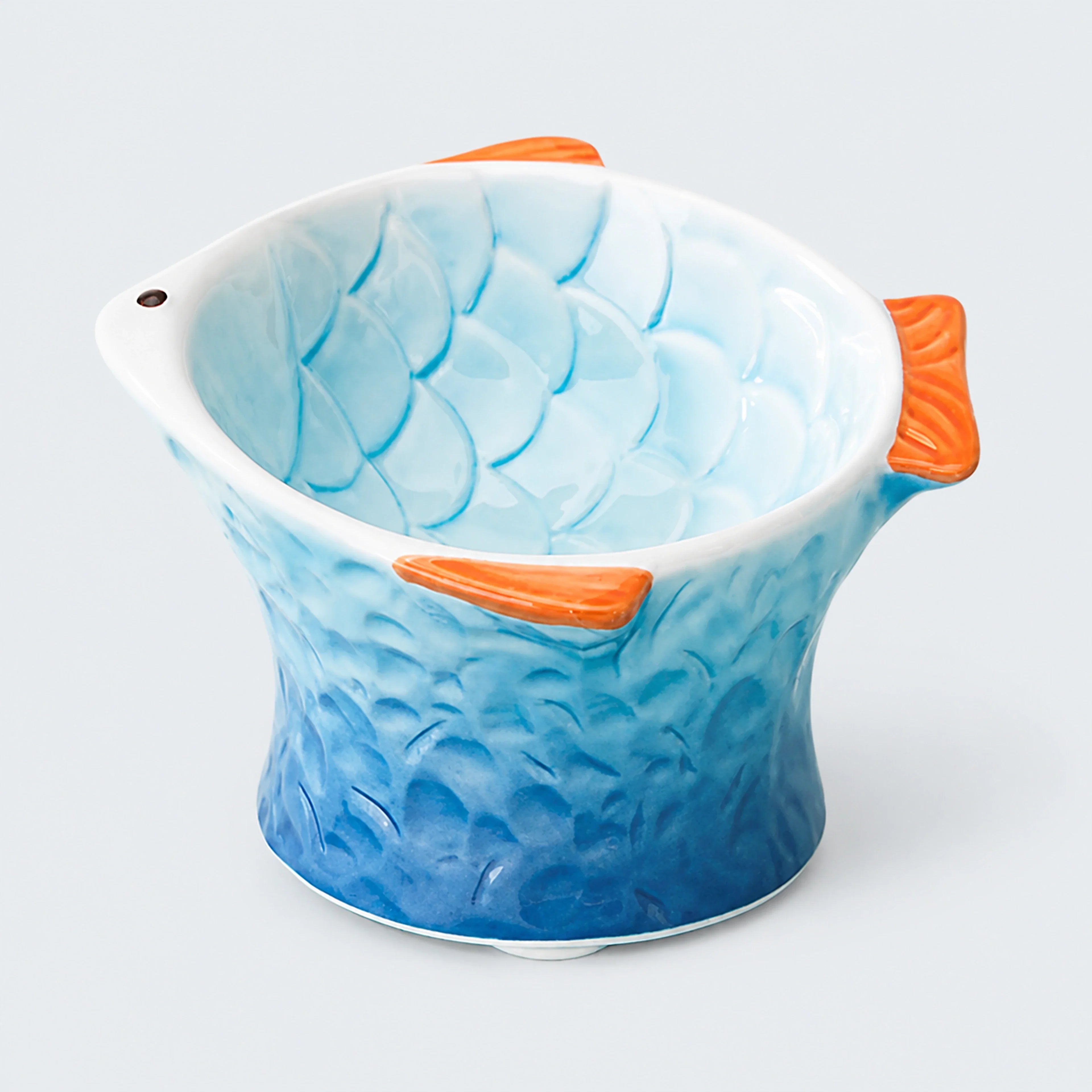 Colorful Raised Ceramic Cat Food Bowl – 4 Colors | ALDERKIN
