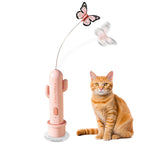 Automatic Butterfly Cat Teaser Toy – Cactus Base