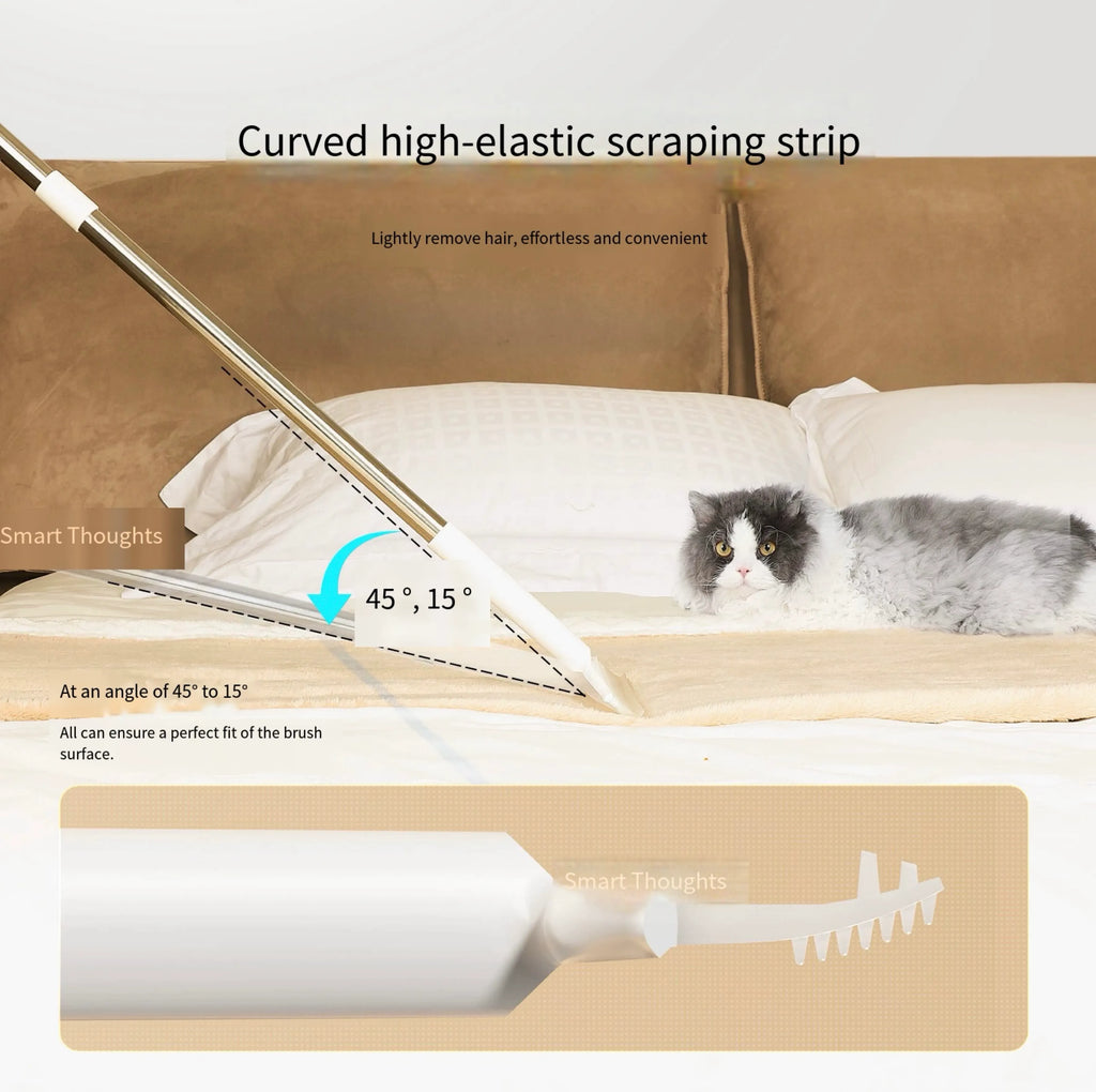 Adjustable Long-Handle Silicone Floor Squeegee