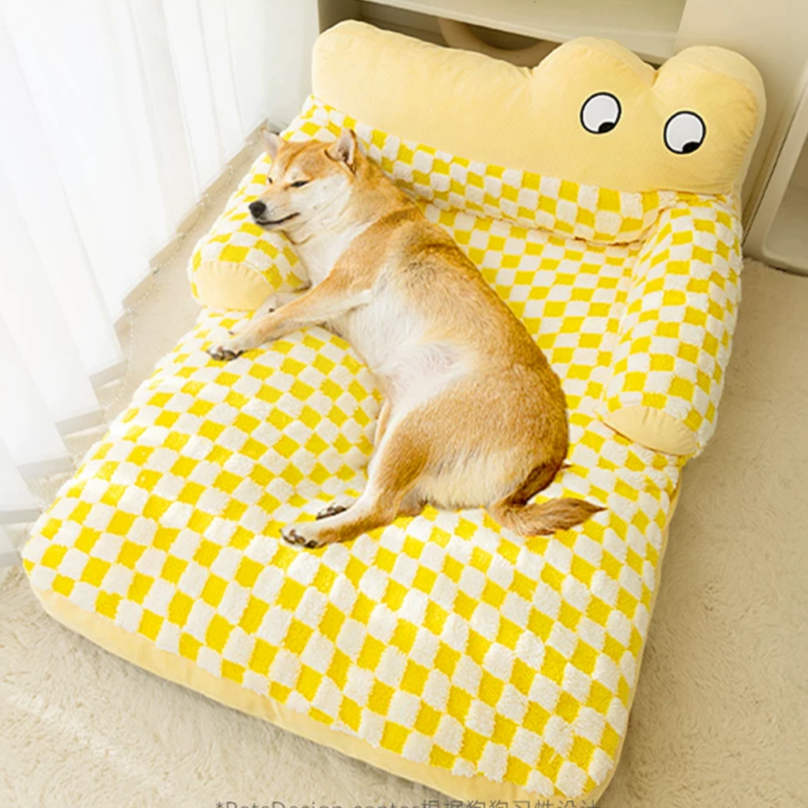 Washable Plush Dog Sofa Bed with Nonslip Base – 2 Sizes