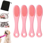 Silicone Pet Chin and Facial Cleaning Brush – Single or Multi-Pack