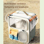 Collapsible Rolling Pet Carrier with Detachable Trolley