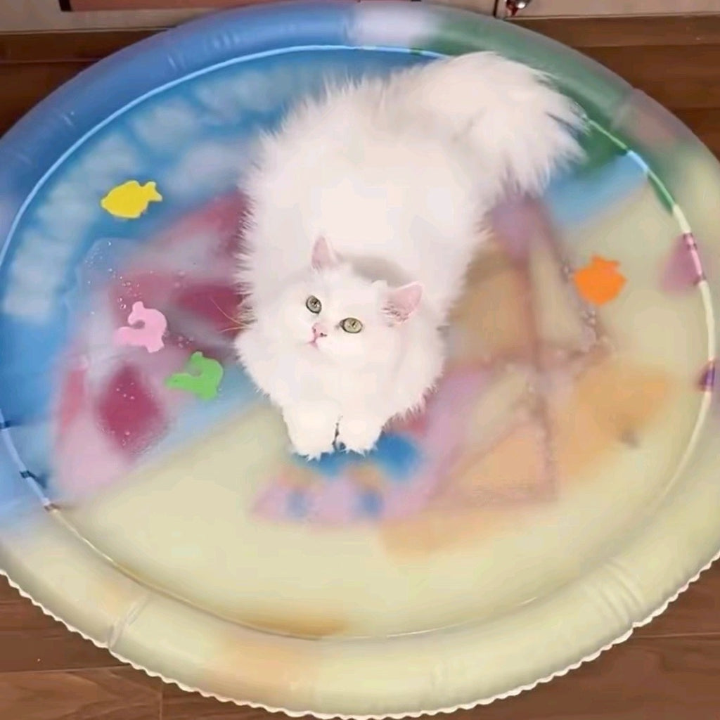 Water-Filled Sensory Play Mat for Cats – 26 to 42 in