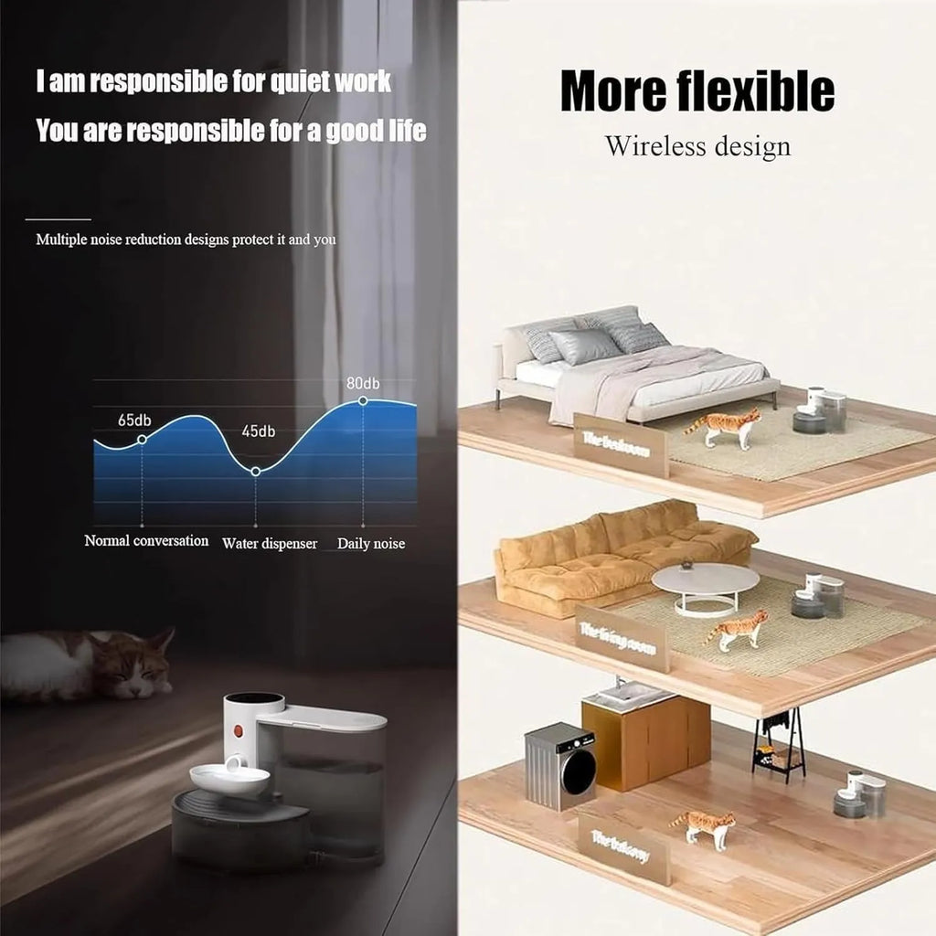 3 L Filter-Free Wireless Pet Water Fountain