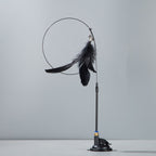Suction Base Feather Wand Cat Toy – 5 Colors