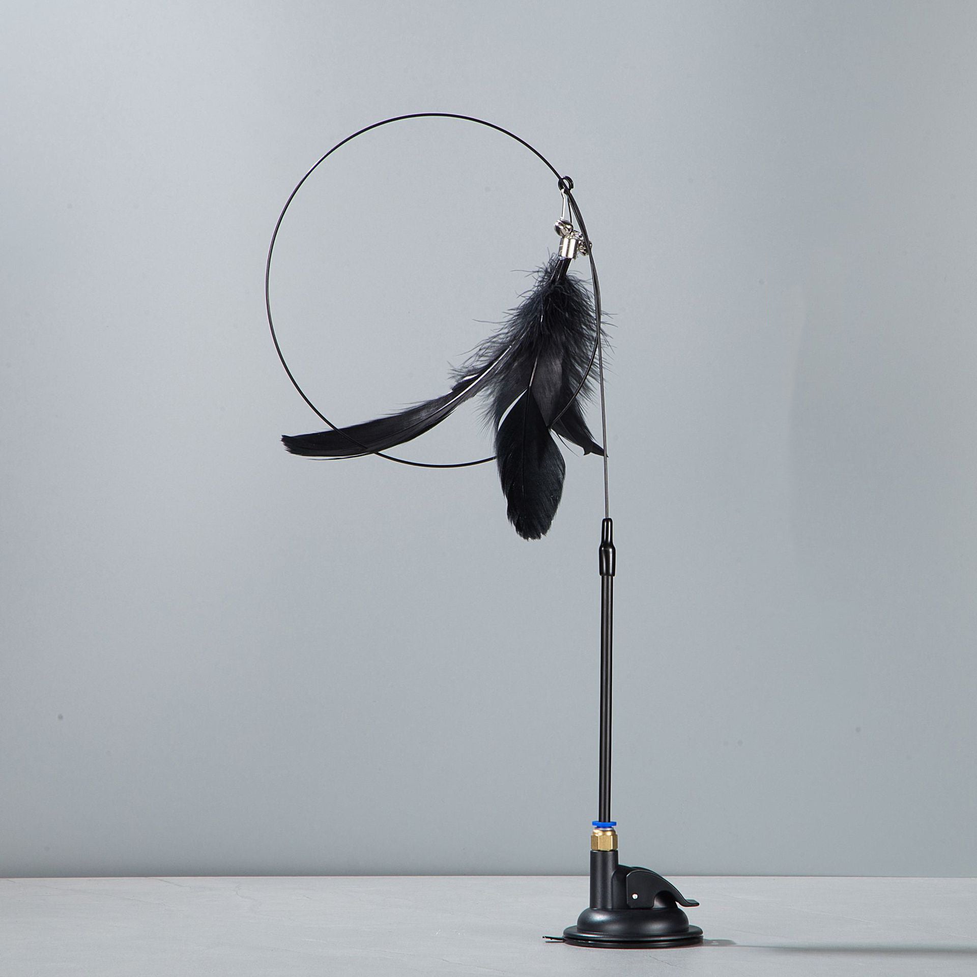 Suction Base Feather Wand Cat Toy – 5 Colors
