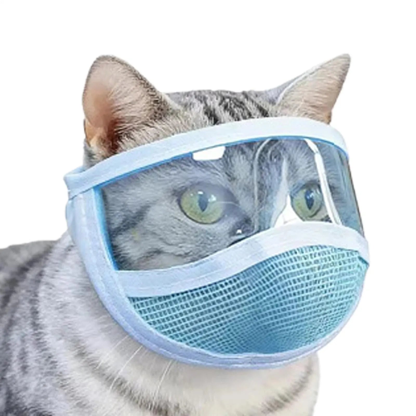 Soft Mesh Cat Grooming Headgear