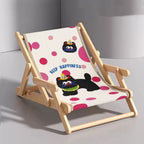 Adjustable Natural Wood Cat Scratcher Chair with Sisal