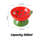 Whimsical Fruit & Fish Ceramic Cat Bowls – 2 Designs
