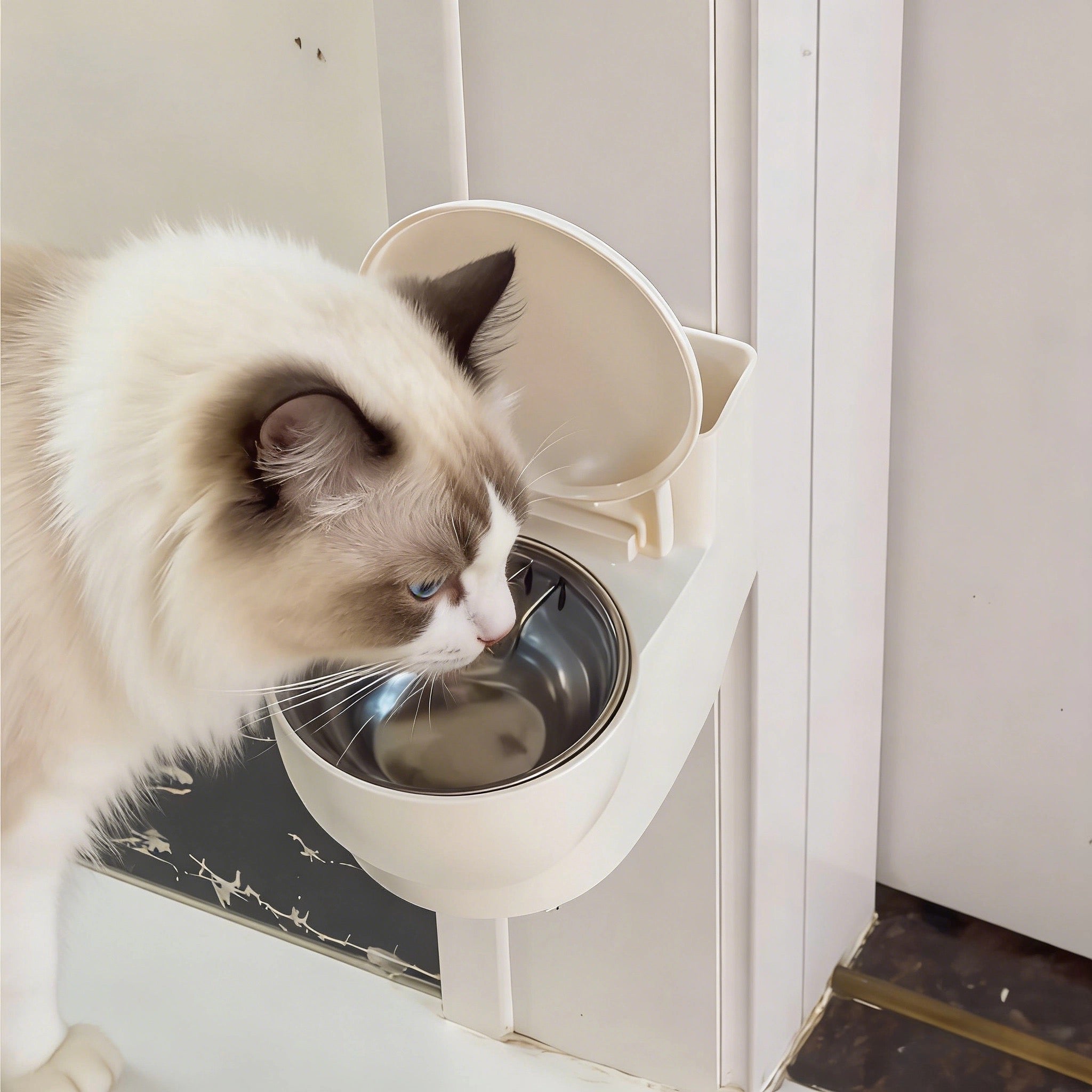 Novelty Toilet-Shaped Cat Water Bowl – 3 Colors