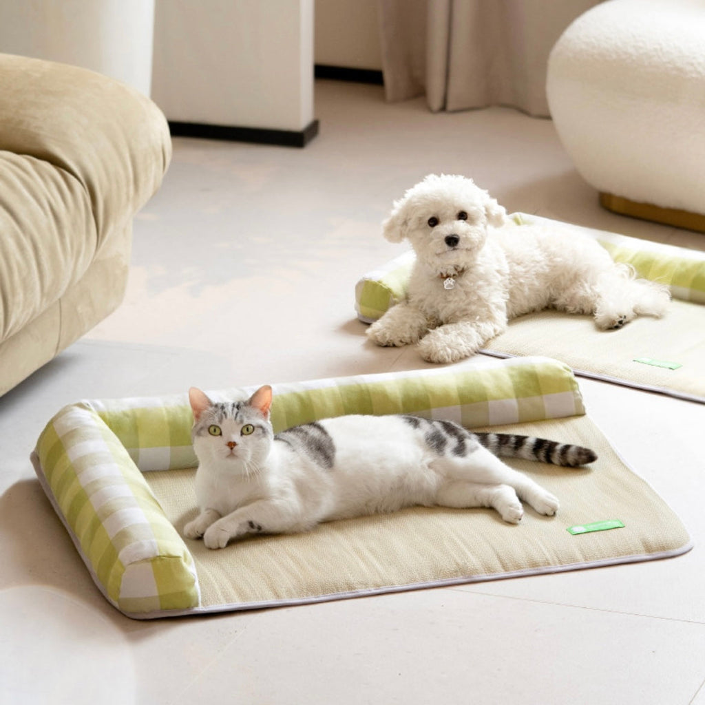 Bolstered Pet Sleeping Mat for Cats & Dogs – L or XL