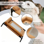 Elevated Pet Bed with Padded Safety Bolsters – 3 Styles