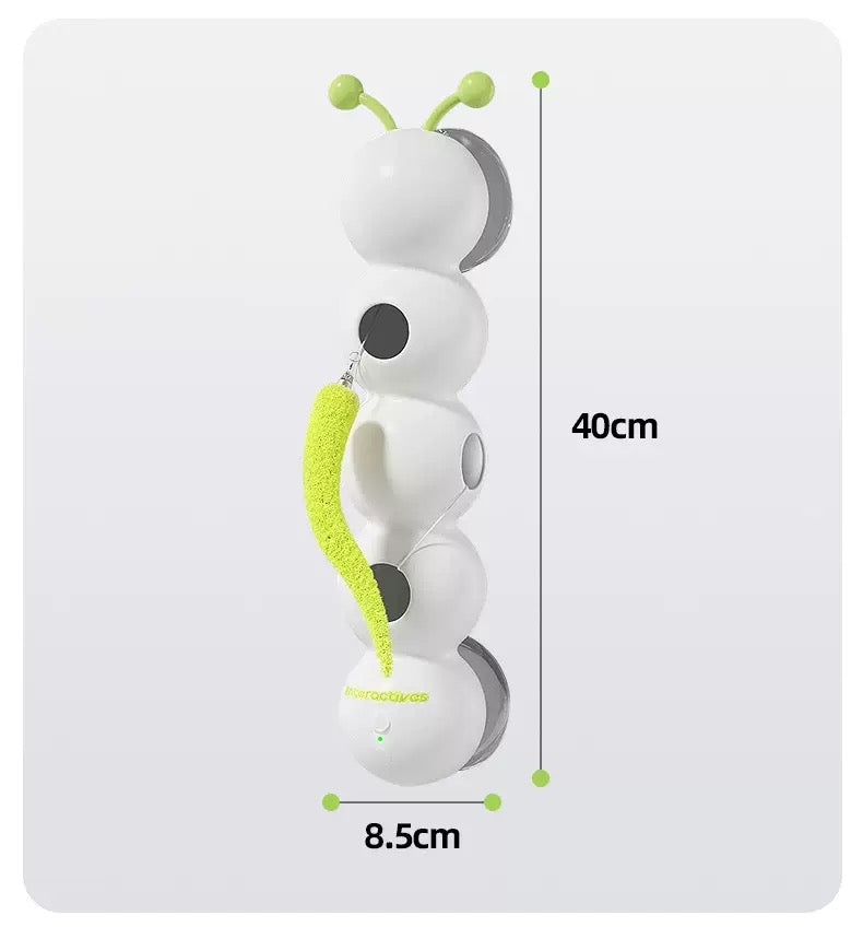 Automatic Wiggling Worm Cat Toy with Feather – 1 or 2 Set